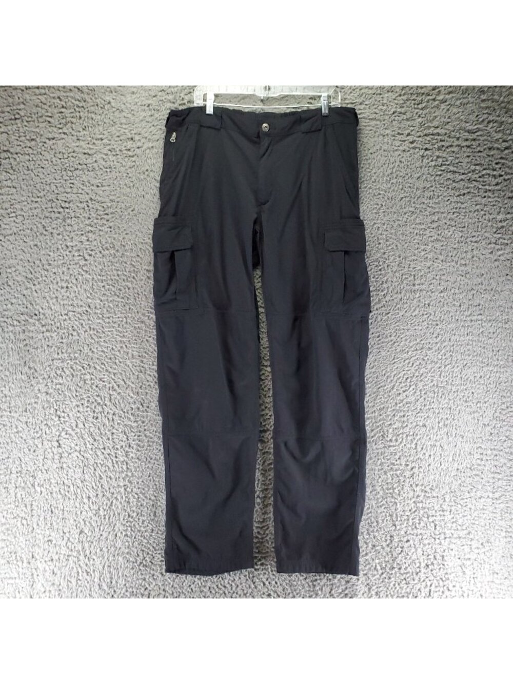 Duluth Trading Pants Mens XLx36 Black Canvas Cargo Outdoor Workwear